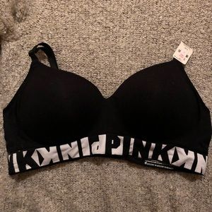 Victoria secret PINK  black cool comfort bra